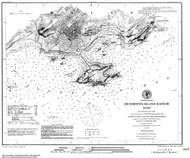 Richmonds Island Harbor 1851 F - Old Map Nautical Chart AC Harbors 1 327 - Maine