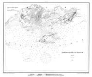 Richmonds Island Harbor 1879 - Old Map Nautical Chart AC Harbors 1 327 - Maine