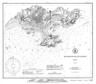 Richmonds Island Harbor 1907 - Old Map Nautical Chart AC Harbors 1 327 - Maine