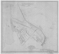 Munjoy Hill 1869 B - Old Map Nautical Chart AC Harbors 1 540 - Maine