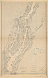 Kennebec River Abagadasset Point to Courthouse Point 1899 Old Map Nautical Chart AC Harbors 2 288 - Maine