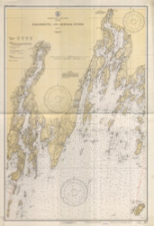 Damariscotta and Medomak Rivers 1933 Old Map Nautical Chart AC Harbors 2 313 - Maine