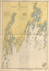 Damariscotta and Medomak Rivers 1943 Old Map Nautical Chart AC Harbors 2 313 - Maine