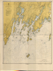 Damariscotta and Medomak Rivers 1949 Old Map Nautical Chart AC Harbors 2 313 - Maine