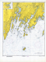 Damariscotta and Medomak Rivers 1968 B Old Map Nautical Chart AC Harbors 2 313 - Maine