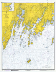 Damariscotta and Medomak Rivers 1971 Old Map Nautical Chart AC Harbors 2 313 - Maine