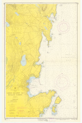 Camden, Rockport, and Rockland Harbors 1959 - Old Map Nautical Chart AC Harbors 3 209 - Maine