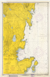 Camden, Rockport, and Rockland Harbors 1966 - Old Map Nautical Chart AC Harbors 3 209 - Maine