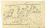 Fox Islands Thoroughfare 1879 - Old Map Nautical Chart AC Harbors 3 311A - Maine