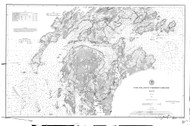 Fox Islands Thoroughfare 1886 - Old Map Nautical Chart AC Harbors 3 311A - Maine