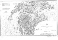 Fox Islands Thoroughfare 1892 - Old Map Nautical Chart AC Harbors 3 311A - Maine