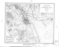 Belfast Harbor 1874 - Old Map Nautical Chart AC Harbors 3 319 - Maine
