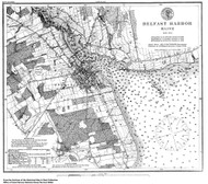 Belfast Harbor 1875 B - Old Map Nautical Chart AC Harbors 3 319 - Maine