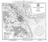 Belfast Harbor 1917 A - Old Map Nautical Chart AC Harbors 3 319 - Maine