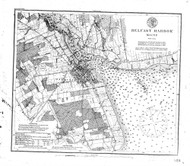 Belfast Harbor 1917 B - Old Map Nautical Chart AC Harbors 3 319 - Maine