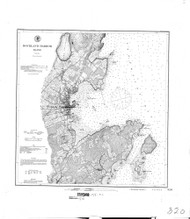 Rockland Harbor 1876 A - Old Map Nautical Chart AC Harbors 3 320 - Maine