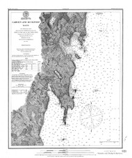 Harbors of Camden and Rockport 1886 A - Old Map Nautical Chart AC Harbors 3 321 - Maine