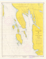 Winter Harbor 1965 - Old Map Nautical Chart AC Harbors 4 204 - Maine