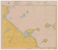 Bar Harbor 1949 - Old Map Nautical Chart AC Harbors 4 205 - Maine