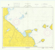 Bar Harbor 1963 - Old Map Nautical Chart AC Harbors 4 205 - Maine