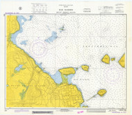 Bar Harbor 1974 - Old Map Nautical Chart AC Harbors 4 205 - Maine