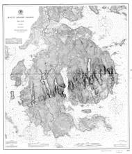 Mount Desert Island 1882 A - Old Map Nautical Chart AC Harbors 4 292 - Maine