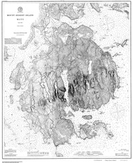 Mount Desert Island 1882 C - Old Map Nautical Chart AC Harbors 4 292 - Maine