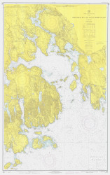 Frenchmans Bay and Eastern Part of Mount Desert Harbor 1970 - Old Map Nautical Chart AC Harbors 4 306 - Maine