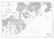 Blue Hill Bay and Eggemoggin Reach 1890 - Old Map Nautical Chart AC Harbors 4 308 - Maine
