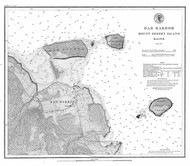 Bar Harbor 1875 - Old Map Nautical Chart AC Harbors 4 318 - Maine