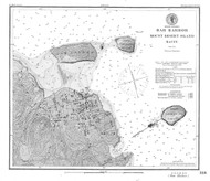 Bar Harbor 1885 - Old Map Nautical Chart AC Harbors 4 318 - Maine
