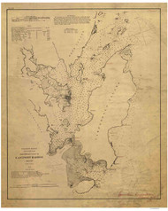 Eastport Harbor 1868 - Old Map Nautical Chart AC Harbors 5 302A - Maine