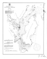 Eastport Harbor 1874 - Old Map Nautical Chart AC Harbors 5 302A - Maine
