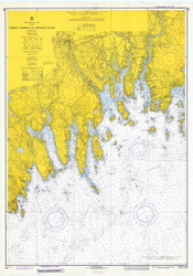 Nash Island to Schoodic Island 1888 - Old Map Nautical Chart AC Harbors 5 305 - Maine