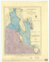 Winter Harbor 1867 B - Old Map Nautical Chart AC Harbors 5 317 - Maine