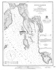 Winter Harbor 1881 - Old Map Nautical Chart AC Harbors 5 317 - Maine
