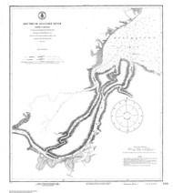 Mouths of Roanoke River 1916 - Old Map Nautical Chart AC Harbors 409 - North Carolina