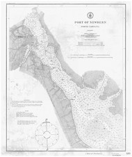 Newbern Port 1808 - Old Map Nautical Chart AC Harbors 410 - North Carolina
