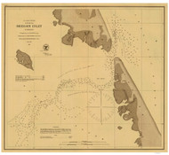 Oregon Inlet 1962 - Old Map Nautical Chart AC Harbors 414 - North Carolina