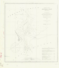 Hatteras Inlet 1862 - Old Map Nautical Chart AC Harbors 417 - North Carolina