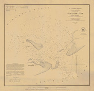 Ocracoke Inlet 1852 - Old Map Nautical Chart AC Harbors 418 - North Carolina