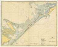 Ocracoke Inlet and Core Sound 1946 - Old Map Nautical Chart AC Harbors 419 - North Carolina