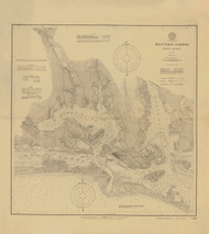 Beaufort Harbor 1899 B - Old Map Nautical Chart AC Harbors 420 - North Carolina