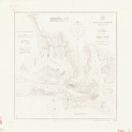 Beaufort Harbor 1900 - Old Map Nautical Chart AC Harbors 420 - North Carolina