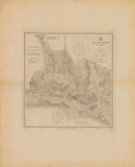 Beaufort Harbor 1910 - Old Map Nautical Chart AC Harbors 420 - North Carolina