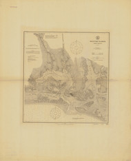 Beaufort Harbor 1911 - Old Map Nautical Chart AC Harbors 420 - North Carolina