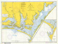Beaufort Harbor 1959 - Old Map Nautical Chart AC Harbors 420 - North Carolina