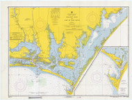 Beaufort Harbor 1967 - Old Map Nautical Chart AC Harbors 420 - North Carolina