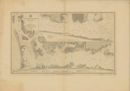 Core Sound and Straits 1883 - Old Map Nautical Chart AC Harbors 421 - North Carolina