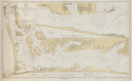 Core Sound and Straits 1931 - Old Map Nautical Chart AC Harbors 421 - North Carolina